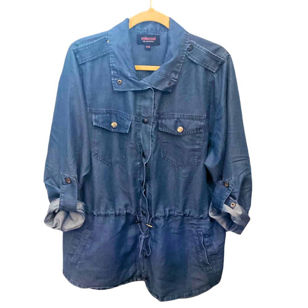 Embossed by Lane Bryant Jean Dress